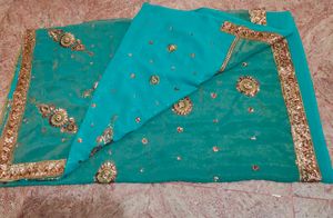 Work Saree With Blouse