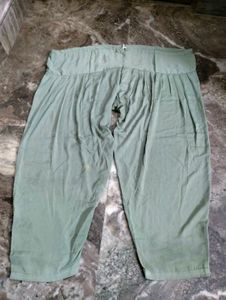 Nice Olive Colour Salwar Big Pant Long Dupatta