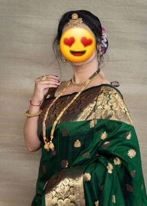 Combo Of Dark Green And Orange Color Saree😍❤️‍🔥