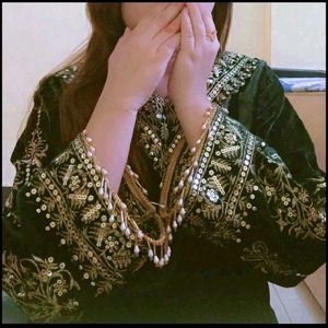 Velvet Kurta Set