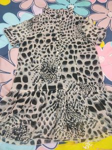 Stylish Animal Print Top