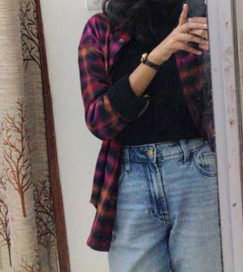 Roadster Checked Oversized  Shirt