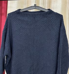 Navy Blue Pullover Sweater