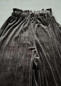 Velvet Wide Leg Pants