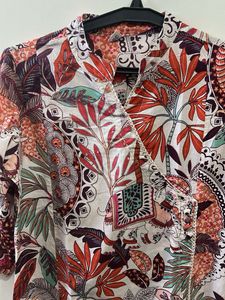 Colorful Patterned Top &amp; Pant Set