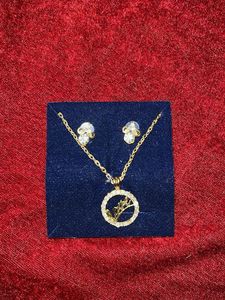 Locket chain And Earing