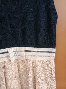 Black And Tan Colour Dress