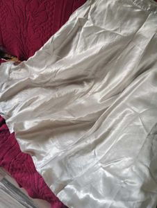 Satin Lahenga Silver Grey (Totly New) size Issues