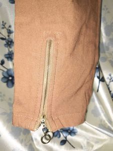 Brown Slim Fit Pants