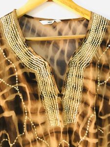 Boho Beaded Sheer Top