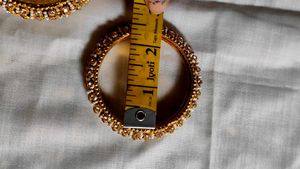 Like Gold , Pearl &amp; Stone Bangles (Set of 6)