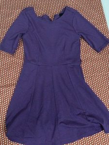 Purple Fit &amp; Flare Dress