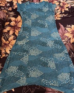 Blue Printed Casual kurti