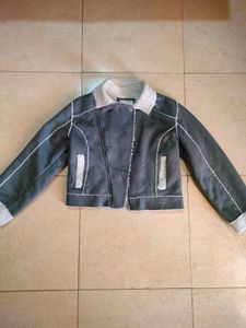 Gray Biker Jacket 🧥🏍️🦈🦭🪨🐏