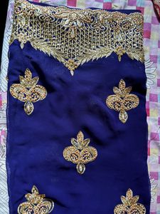Navy Blue Party Wear Saree