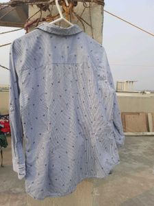 Zara Stripes Blue Shirt Women
