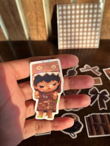 Cute Brown holographic Stickers