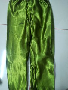 Olive Green Satin Top