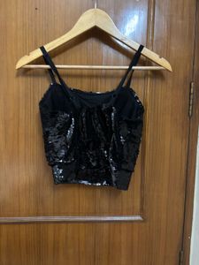 Sparkling Designer Sequin Cami Top/ Blouse