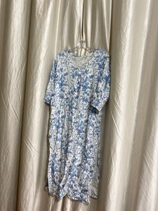 Blue Floral Kurta