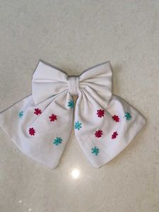 Embroidery Hair Bows