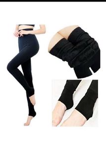 Grey Thermal Fleece Thick Stockings