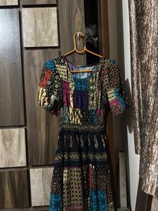 Patchwork Print Dress