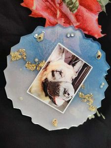 Resin Initial Keychain