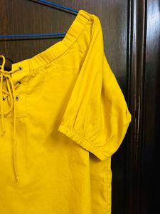 Yellow Tie-Up Top