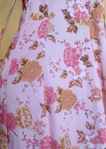 A Peach Midi Dress
