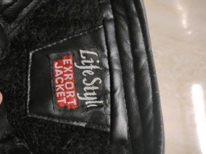 Faux Shearling Lined Black Jacket