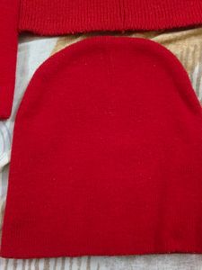 Stylish Red Beanie Cap - Warm &amp; Cozy