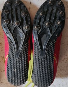 Nivia Sprint shoes with spikes for running race