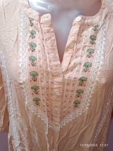 Xxl Avaasa Peach Kurta
