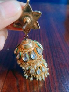 High quality Kundan Jhumka Earrings