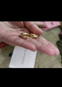 PALMONAS Gold Hoop Earrings