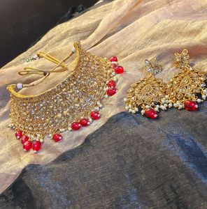 Golden Bridal Jewellery Set For Women
