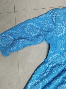 Light Blue Peplum top