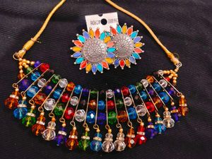 Colorful Beaded Necklace Set