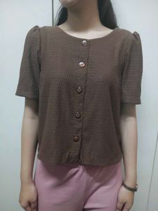 Brown Fancy Top