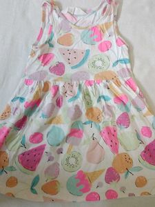 Cute Fruit Print Frock