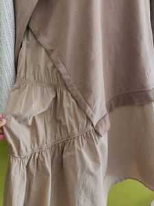 Casual Tan T-Shirt Dress