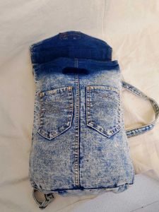 Denim Backpack