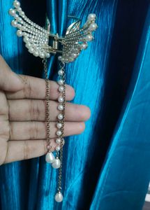 Angel Wing Pearl Hair Clip