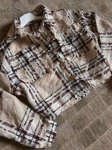 Korean Made Tweed Top