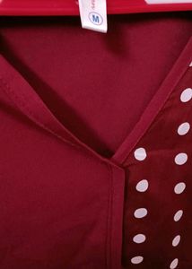 MAROON COLOURED CUTE TOP 🎉🎀