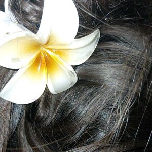 White Flower Hair Clip
