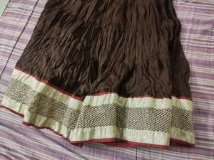 Brown Ethnic Skirt