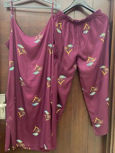 Beautiful Purple Women Kurta Set