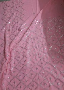 Beautiful party wear saree with Jewelry